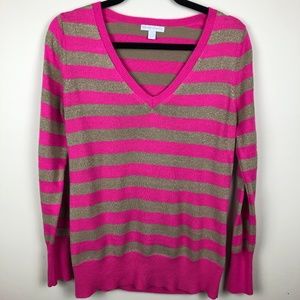 New York & Company Sweaters | Argyle V Neck Size M
